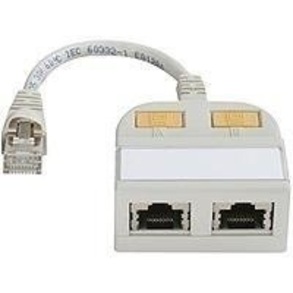 TELEGÄRTNER T-Adapter Cat5e RJ45 Ausgang auf 2x 10Base-T