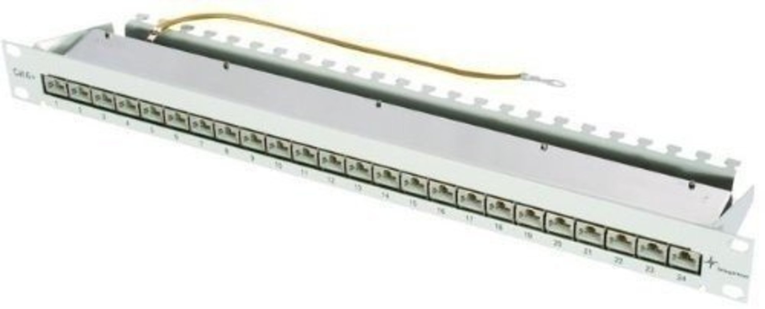  19 Zoll Modular Patchpanel 1 HE Kat 6A (ISO/IEC) 24 Ports