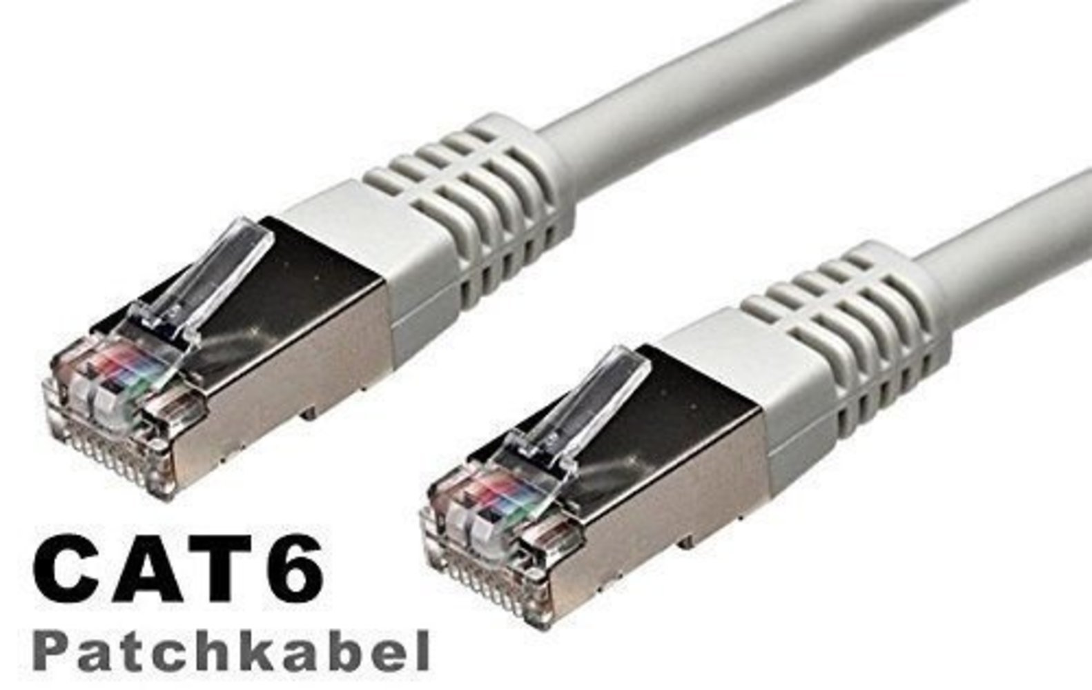 Goobay Cat6 Patchkabel - 10m, grau (RJ45, S/FTP)