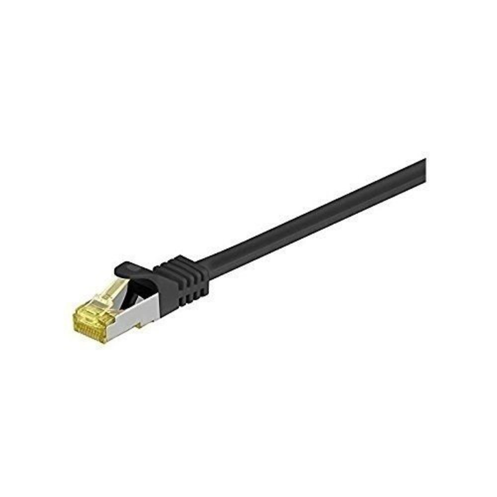 Goobay Patchkabel RJ45 S/FTP Cat7 0.50m schwarz PIMF