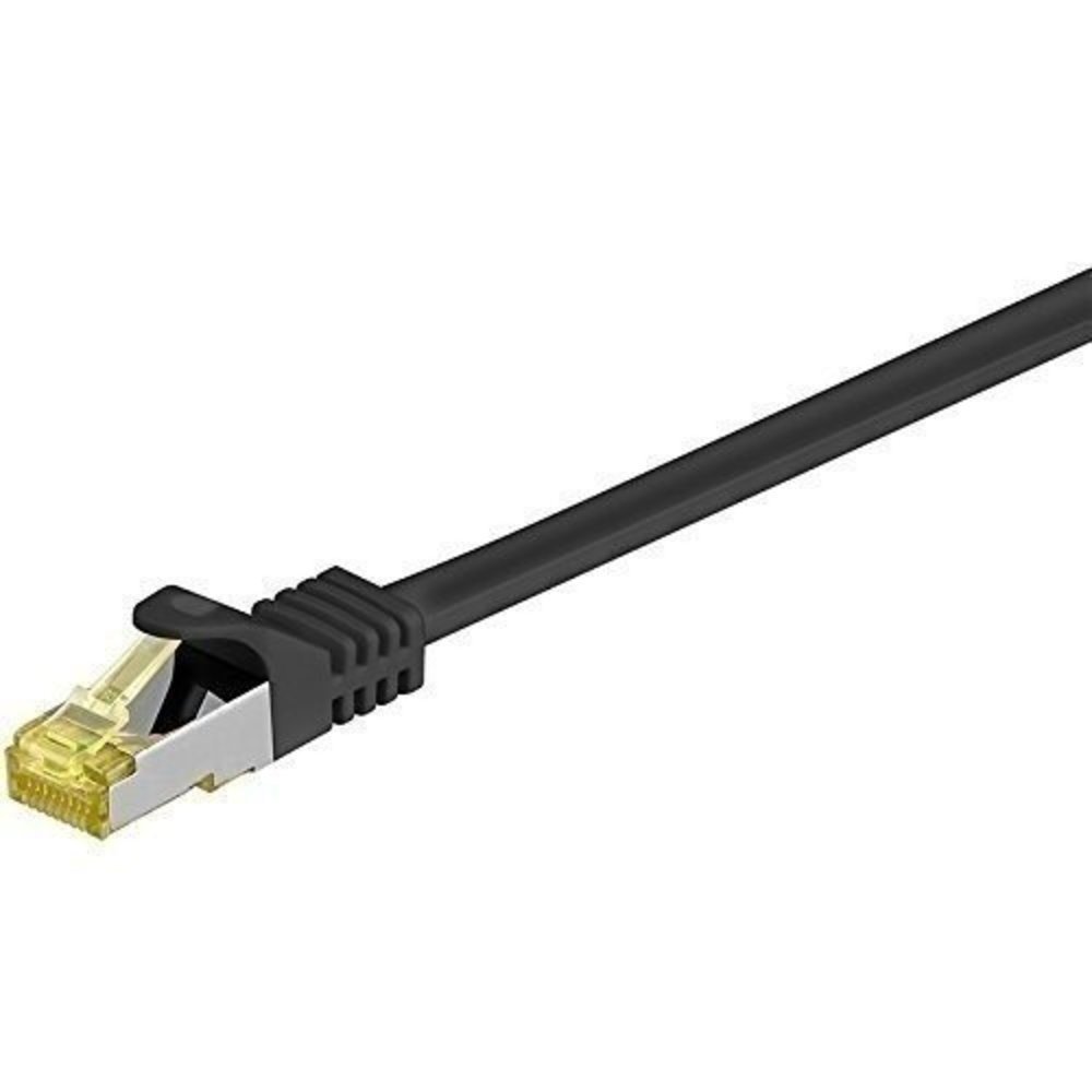 WENTRONIC Goobay Patchkabel Cat7 S/FTP RJ45 1.50m schwarz 91599