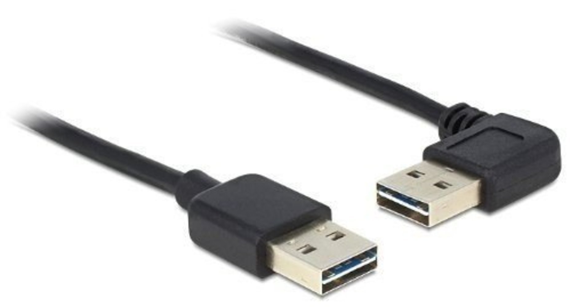 USB Kabel Delock A->A St/St 1m 90ø sw Easy USB