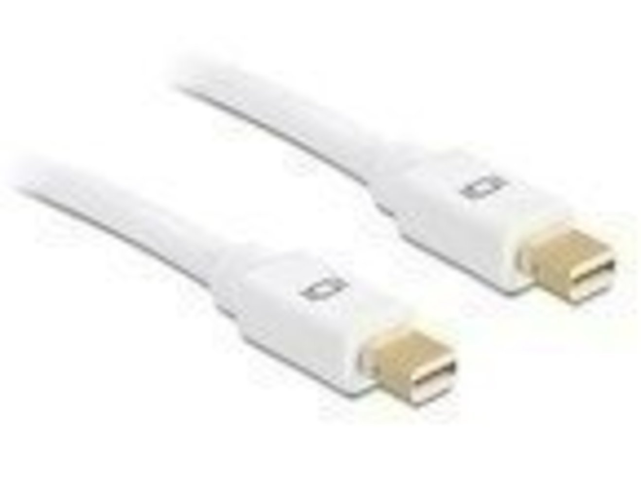 Delock Mini Displayport Kabel - 0.50m Weiß, DP auf DP, ST/ST - Hohe Qualität