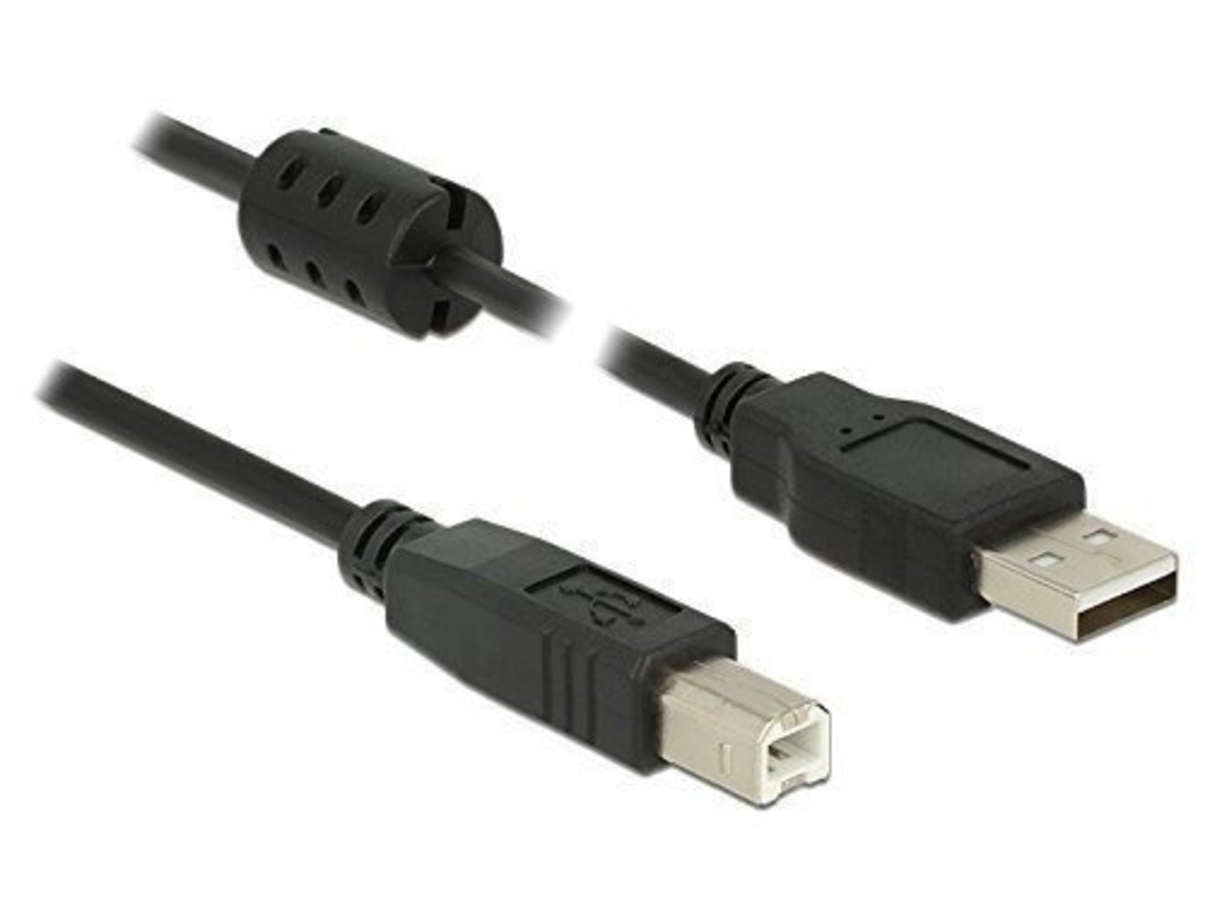 DELOCK Kabel USB 2.0 Typ-A Stecker > USB 2.0 Typ-B Stecker 5.0 m schwarz