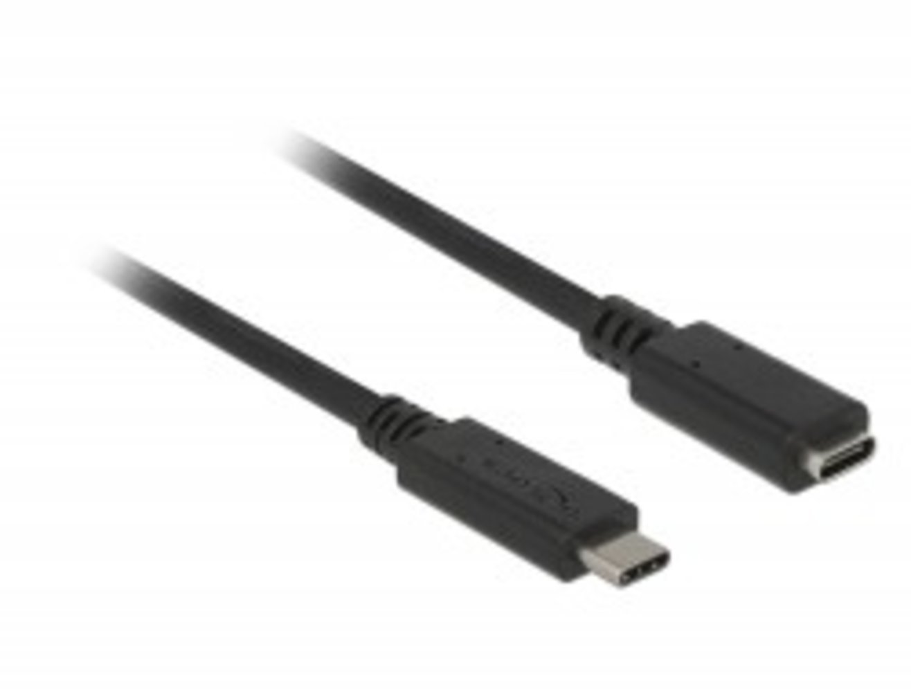 KAB USB3.1 C > USB Type-C Buchse Verlängerung 1.5 m schwarz Delock