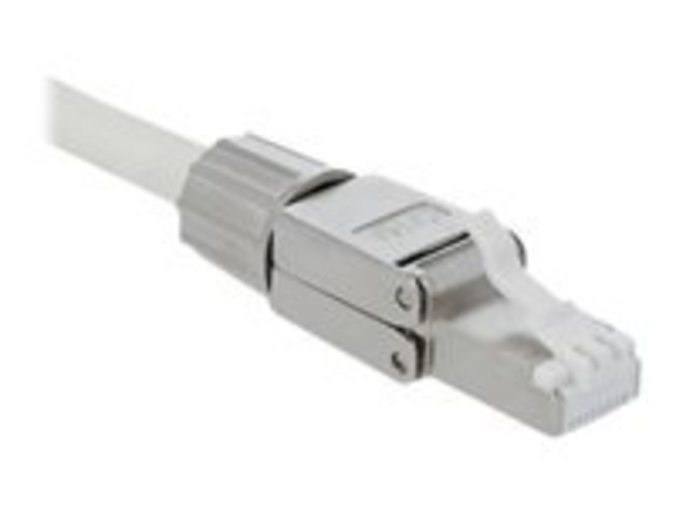 DELOCK RJ45 Stecker Cat6A STP werkzeugfrei