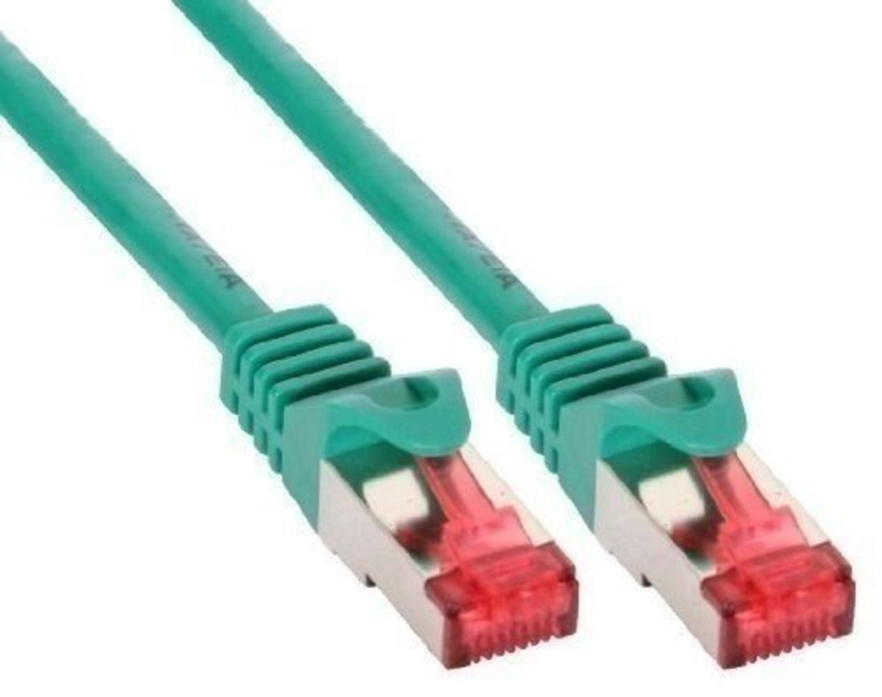 InLine® Patchkabel S/FTP (PiMf) Cat6 250MHz PVC Kupfer grün 7.5m - Hochwertiges grünes S/FTP Patchkabel mit PVC-Mantel und Kupferleitungen, Cat6, 250MHz, 7.5m Länge