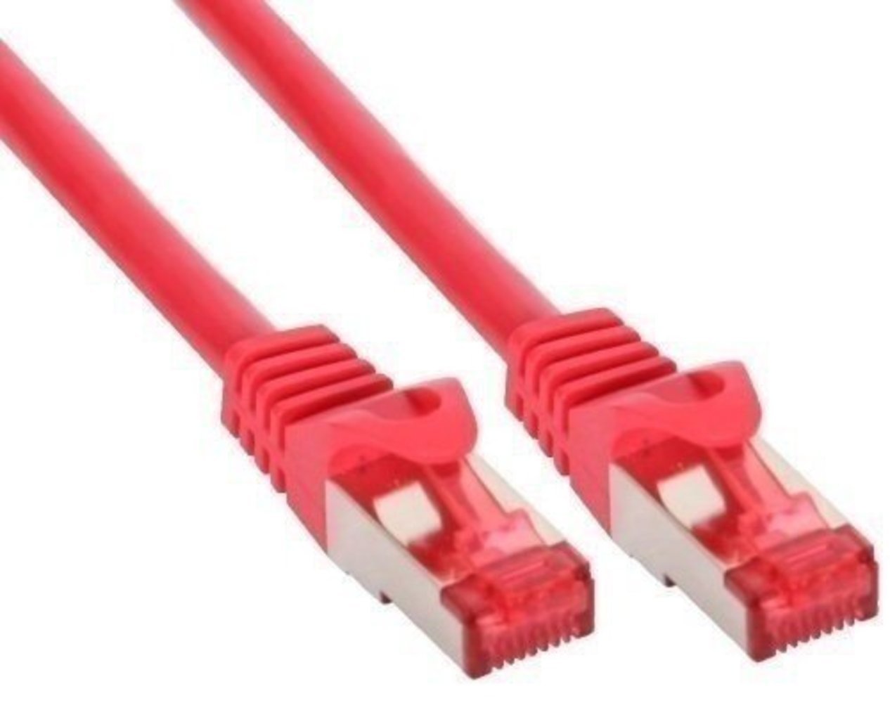 InLine® Patchkabel S/FTP (PiMf) Cat6 250MHz PVC Kupfer rot 10m - Hochwertiges Patchkabel für zuverlässige Netzwerkverbindungen