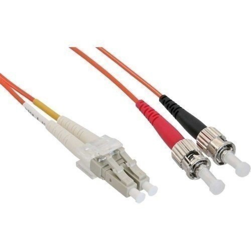 InLine® LWL Duplex Kabel LC/ST 50/125µm 15m - Hochwertiges Glasfaserkabel für zuverlässige Datenübertragung