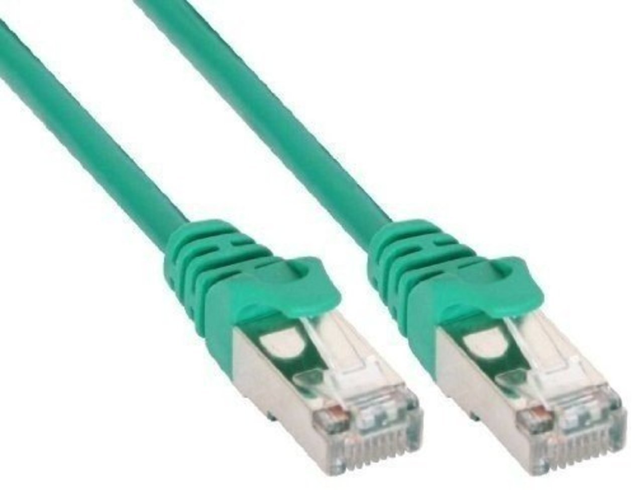 InLine® Patchkabel F/UTP Cat5e grün 0.5m - Hochwertiges grünes Patchkabel 0.5m, F/UTP, Cat5e