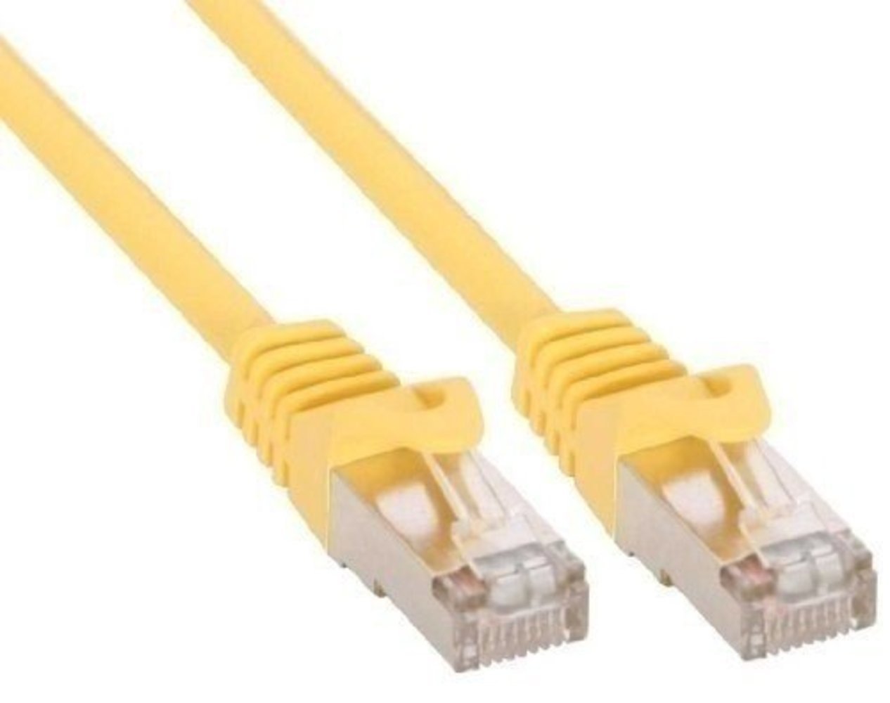 InLine® Patchkabel F/UTP Cat5e gelb 10m - Hochwertiges Netzwerkkabel für optimale Datenübertragung