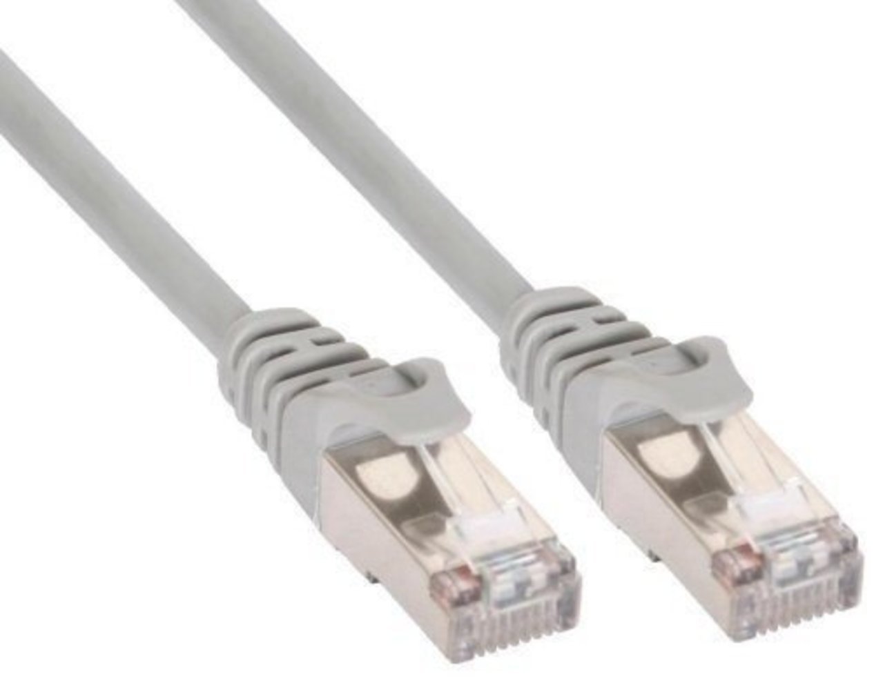 InLine® Patchkabel SF/UTP Cat5e grau 0.25m - Hochwertiges Netzwerkkabel für beste Übertragungsgeschwindigkeit