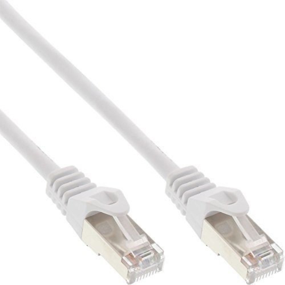 InLine® Patchkabel SF/UTP Cat5e, 3m, Weiß - Hohe Qualität für schnelle Datenübertragung