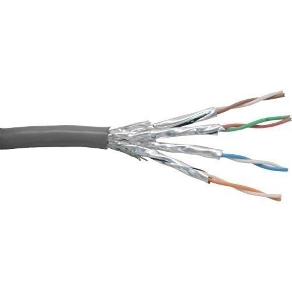 INLINE Patchkabel Cat6 S/FTP/PIMF AWG27 PVC grau 100m - Hochwertiges Kabel zum Konfektionieren