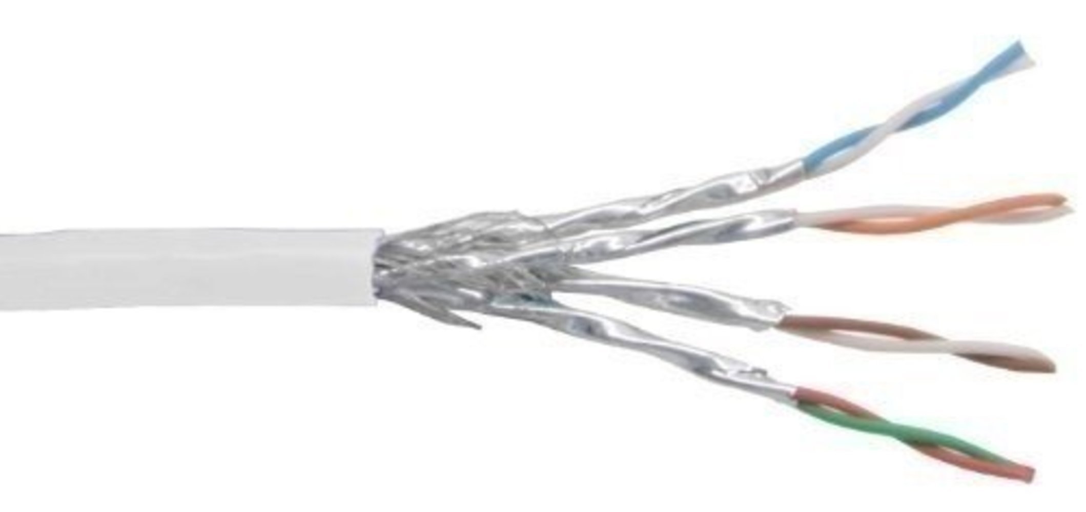 INLINE Patchkabel Cat6 S/FTP/PIMF AWG27 PVC weiss 100m zum Konfektionieren