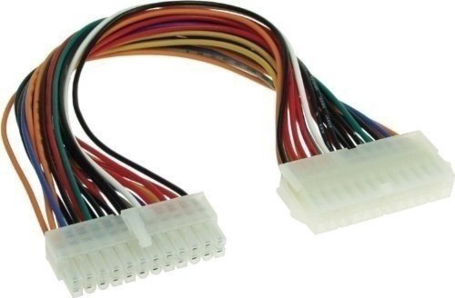 InLine® Strom Verlängerung 24pol ATX Stecker/Buchse Netzteil zu Mainboard | 0.45m | Intern | 