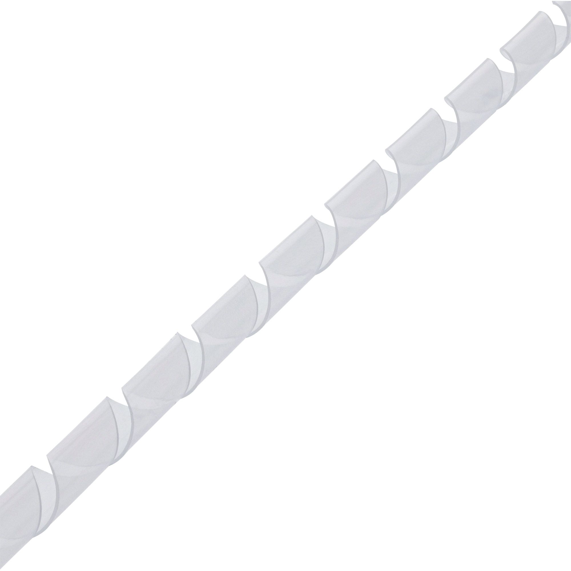 InLine® Spiralband 10m, natur, 6mm: Kabelmanagement-System für Ordnung im Handumdrehen