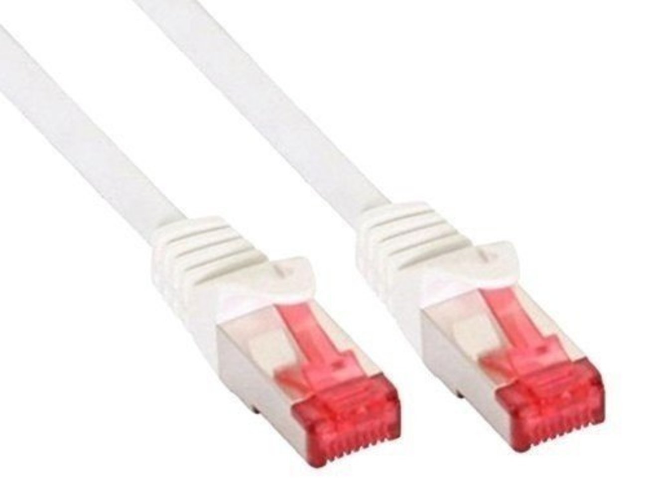 InLine® Cat6 S/FTP (PiMf) Patchkabel 250MHz weiß 7.5m - Halogenfrei & Kupfer