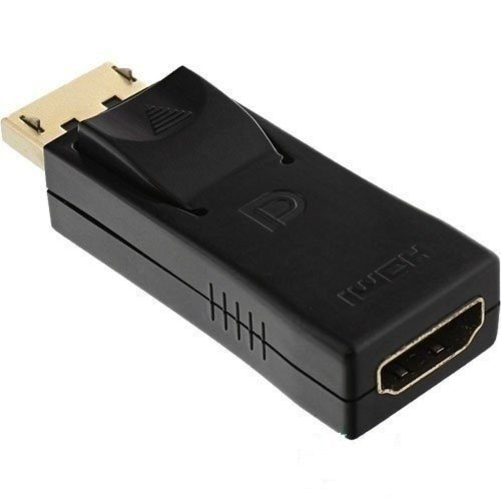 InLine® DisplayPort Adapter – DisplayPort Stecker auf HDMI Buchse 4K2K – schwarz – Hohe Qualität