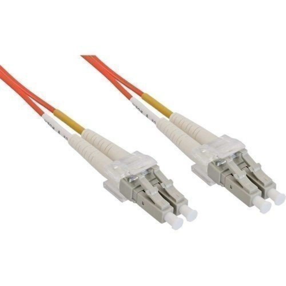 InLine® LWL Duplex Kabel LC/LC 62.5/125µm OM1 0.5m - Hochwertiges und langlebiges Duplex-Kabel mit LC/LC-Anschlüssen für eine optimale Übertragung im 62.5/125µm OM1-Fasertyp, Länge 0.5m