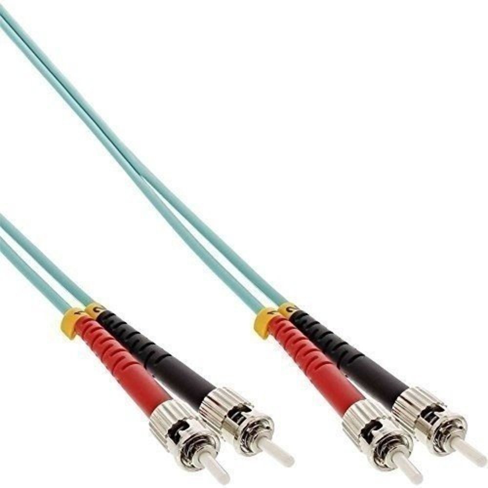 InLine® LWL Duplex Kabel ST/ST 50/125µm OM3 7.5m - Hochwertiges Lichtwellenleiter-Duplexkabel für schnelle Datenübertragung