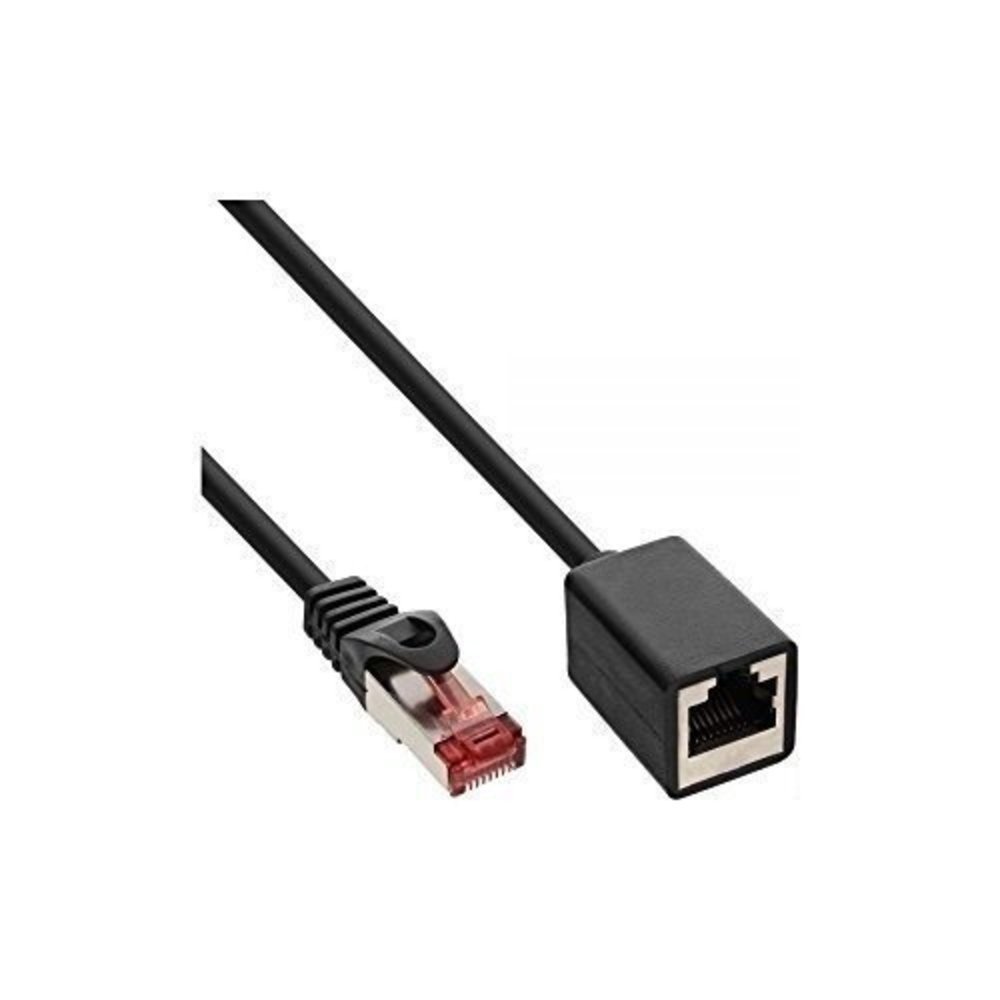 InLine® Patchkabel-Verlängerung S/FTP (PiMf) Cat6 250MHz halogenfrei Kupfer schwarz 10m - Hohe Qualität und Leistungsgarantie