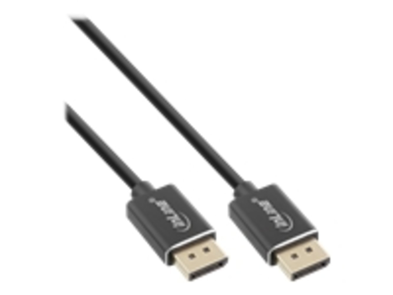 InLine® DisplayPort 1.4 Kabel 8K4K schwarz vergoldete Kontakte 0.5m