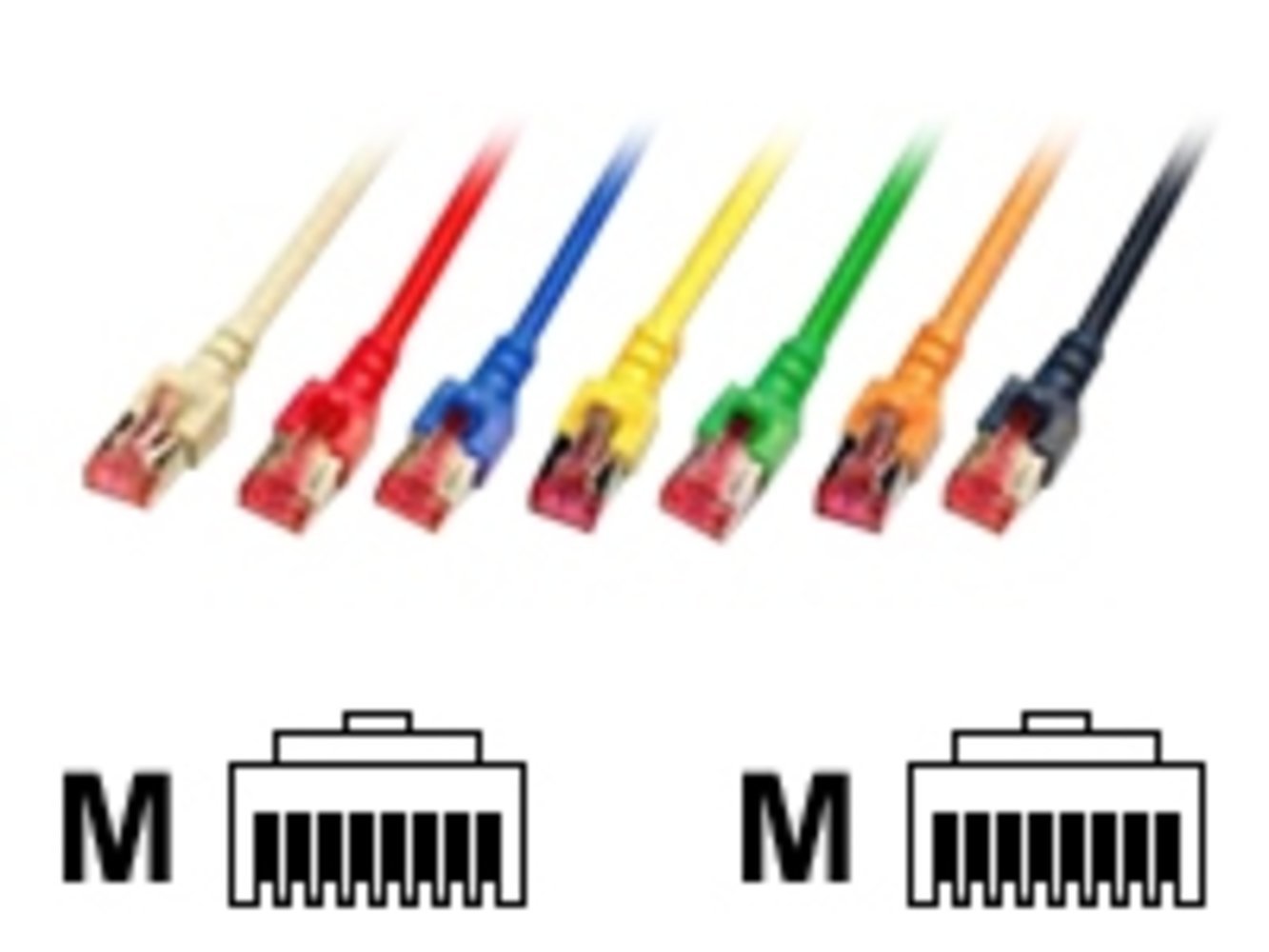 EFB RJ45 Patchkabel S/FTP Cat6 LSZH 0.5m weiß