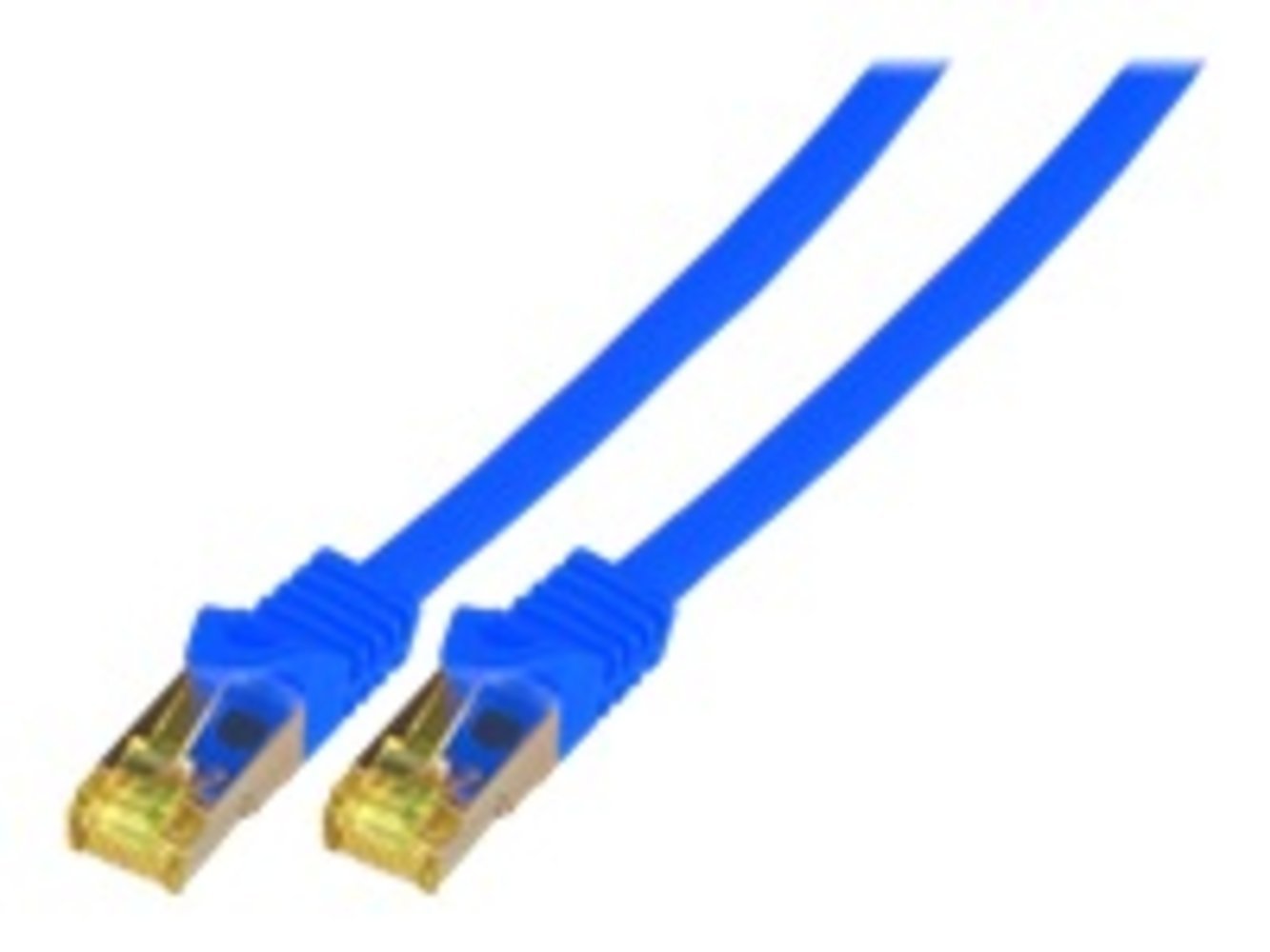 EFB RJ45 Patchkabel Super Shielded Twisted Pair Kategorie 6A LSZH zertifiziert Cat7 Rohkabel Länge: 20m Farbe: Blau.