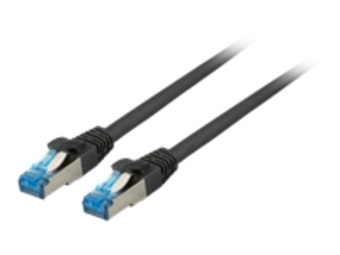 EFB RJ45 Patchkabel S/FTP.Cat6A.Cat7 TPE superflex.1m.schwarz