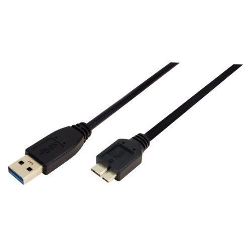 USB Kabel LogiLink A->micro B St/St 0.60m sw