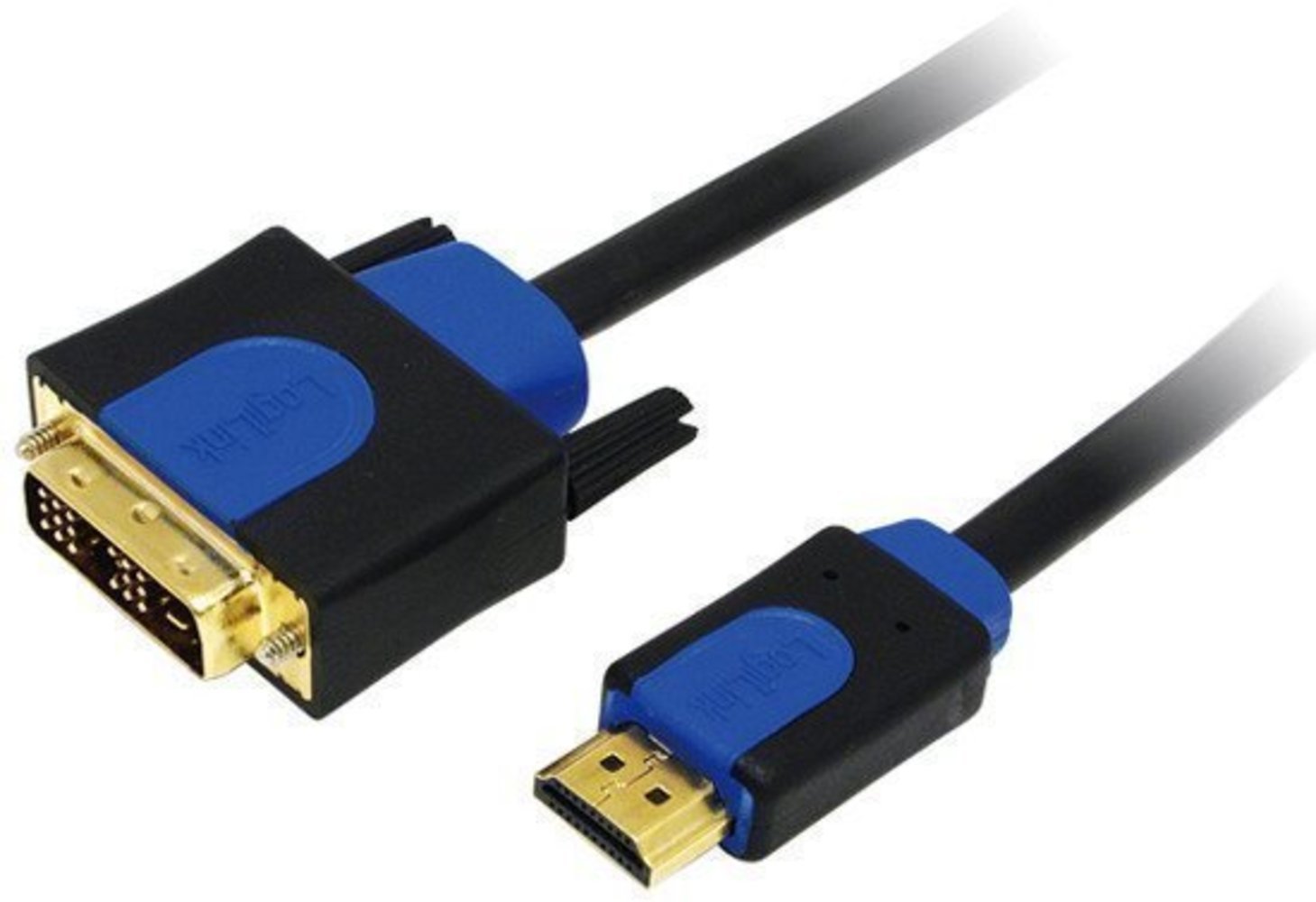 LogiLink Kabel HDMI zu DVI DVI zu HDMI 2.0 Meter