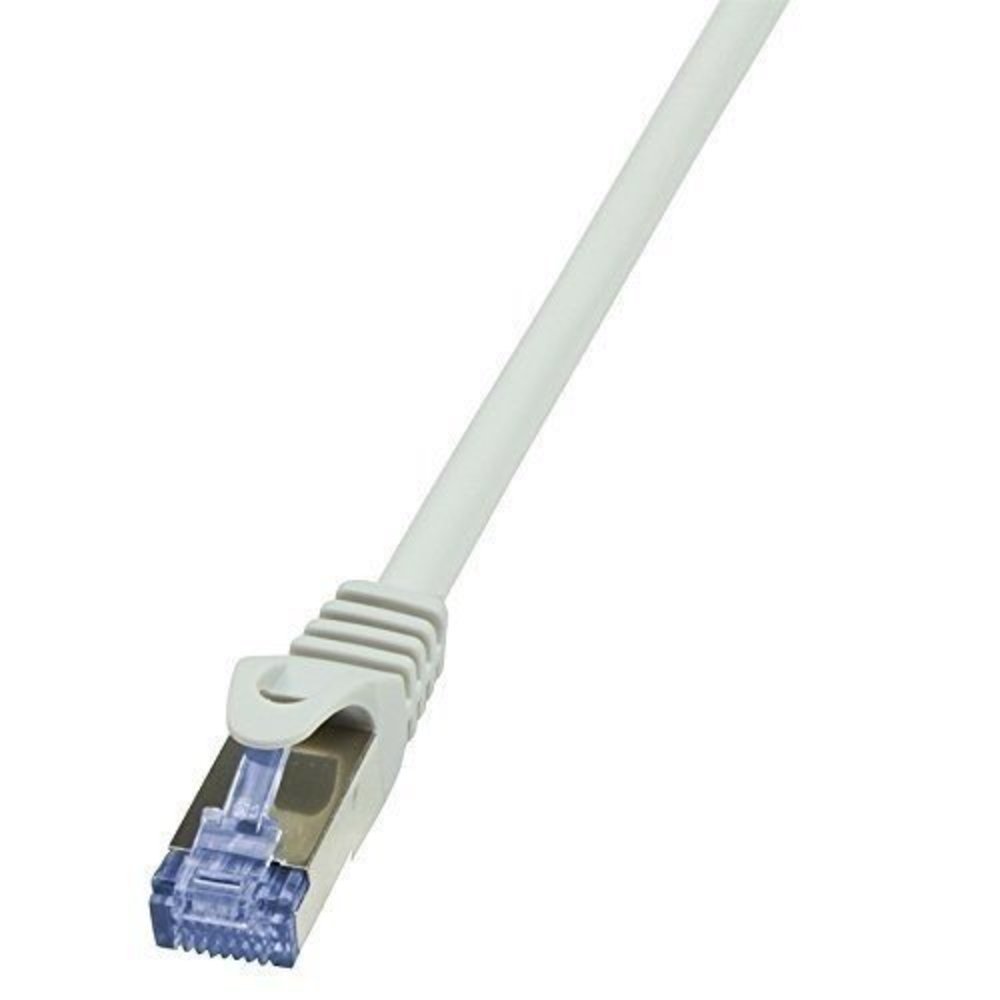 LogiLink CAT6A S/FTP Patchkabel AWG26 PIMF grau 0.25m