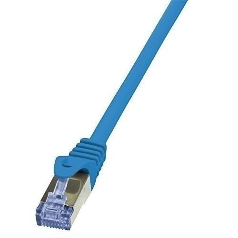 LogiLink CAT6A S/FTP Patchkabel AWG26 PIMF blau 1m