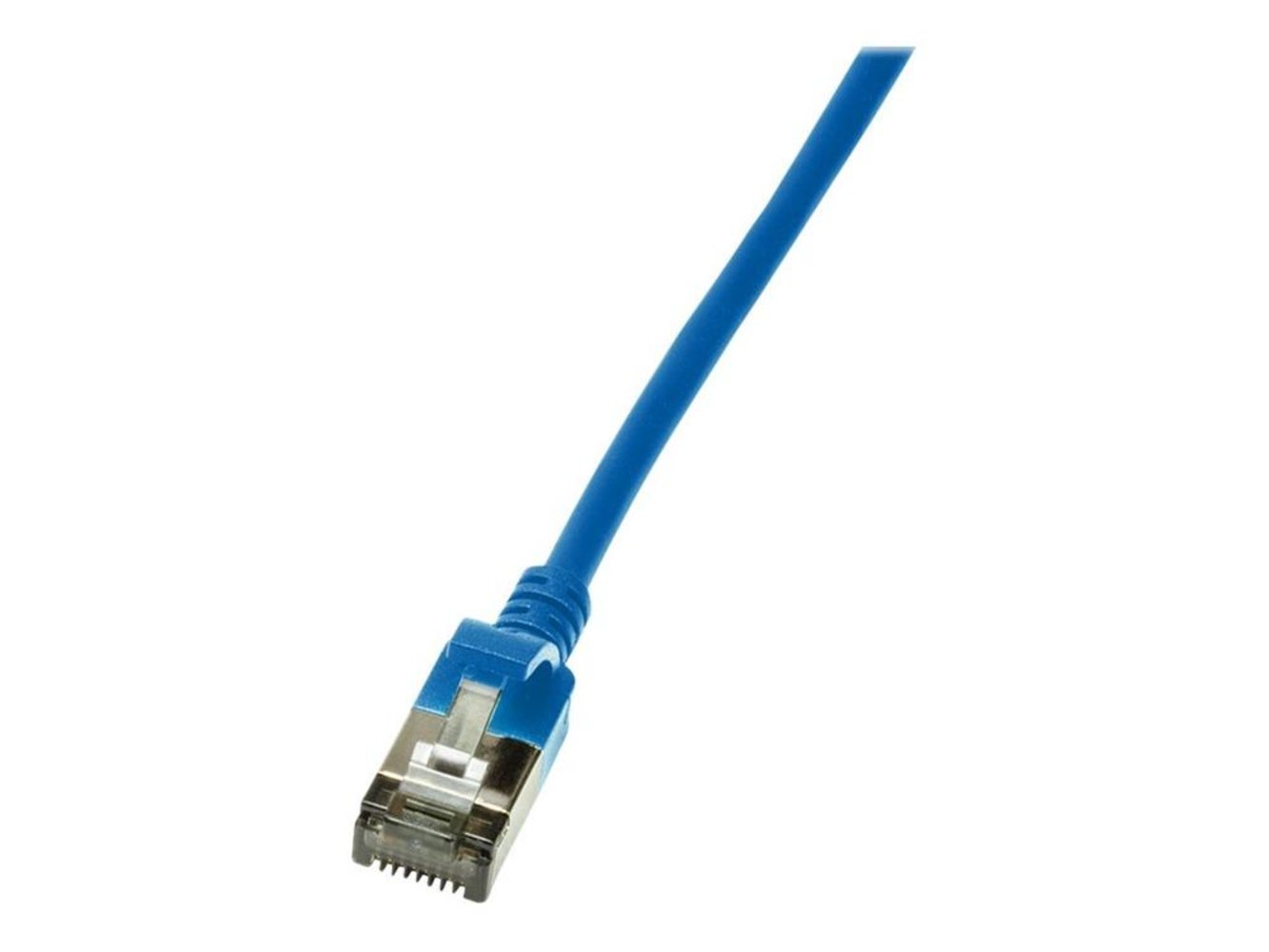 LogiLink Patchkabel CAT6A STP TPE Slimeline blau 2.0m