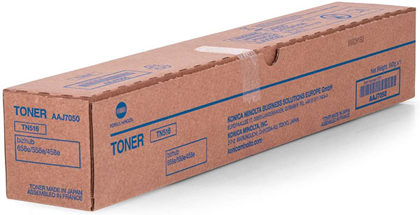 KONICA/MINOLTA Toner schwarz TN-516 für bizhub 458e/558e/658e - Druckkapazität: 31.200 Seiten