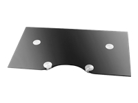 HAGOR CPS - Glass Shelf AV-Ablage kombinierbar mit Sulen der HAGOR comPROnents Serie 450x260mm BxT 7.5kg max Traglast