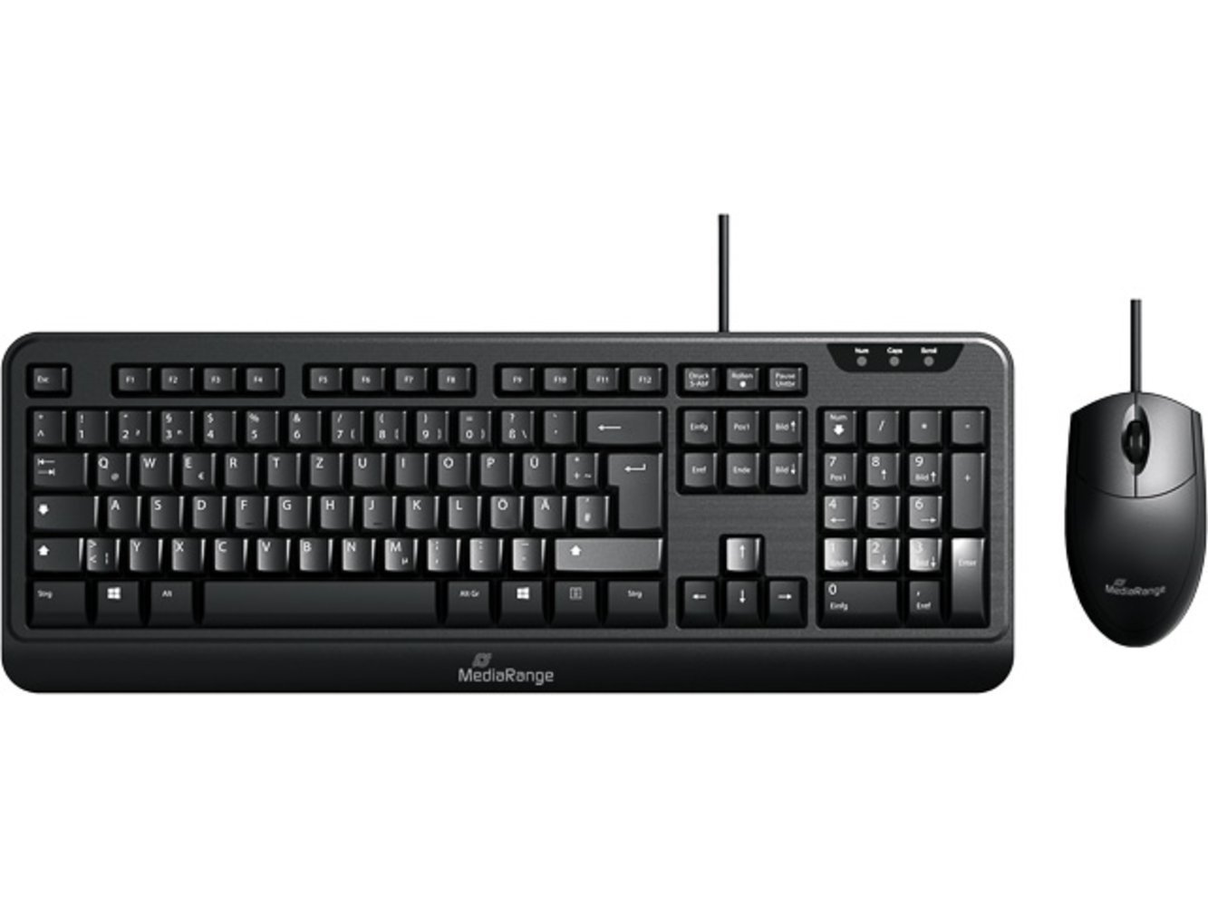 MediaRange Tastatur+Maus USB 2.0 schwarz