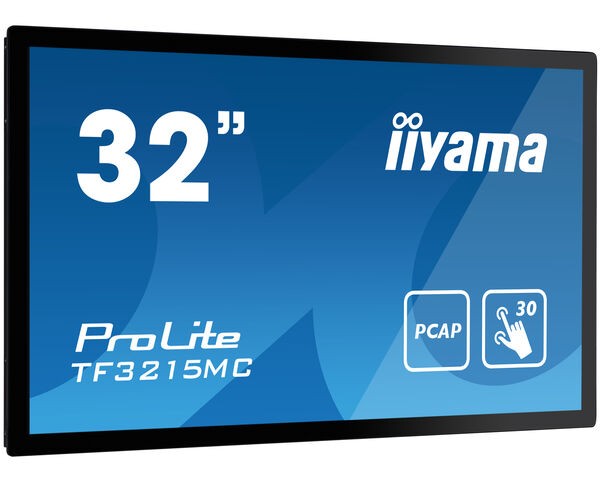 IIYAMA DS TF3215MC 80cm PCAP TOUCH 32/1920x1080/VGA/HDMI/DP: Touchscreen-Monitor mit beeindruckender Bildqualität