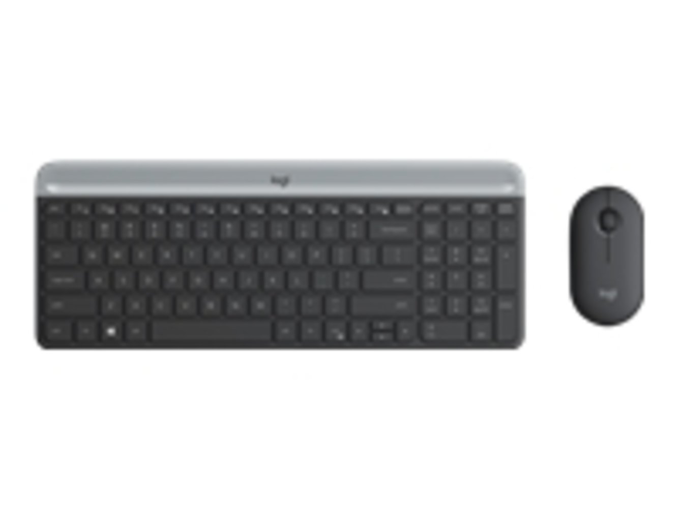 LOGITECH Slim Wireless Combo MK470 GRAPH - Kabelloses Tastatur-Maus-Set in schlankem Design