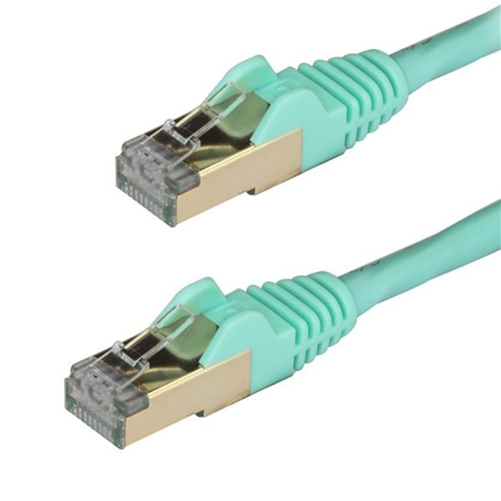 Netzwerkkabel CAT6A 2M in AQUA-Farbe