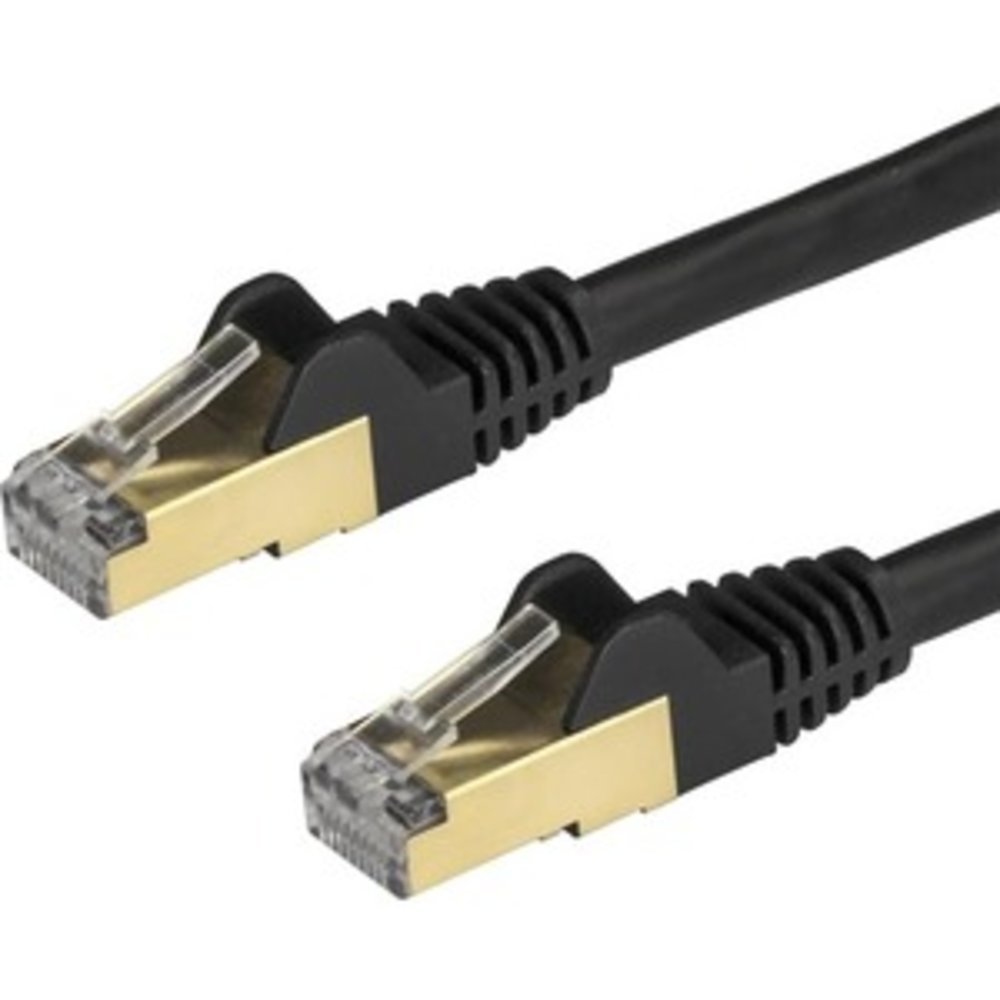 STARTECH.COM 1.5m CAT6a-Kabel - schwarz - RJ45-Ethernet Kabel - snagless - Kupfer - LAN - STP - 10Gb - 6ASPAT150CMBK