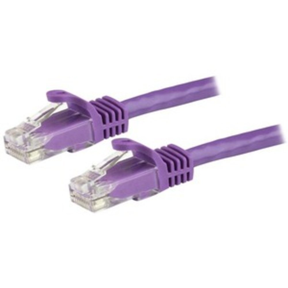 CAT6-Patchkabel von STARTECH.COM - 1.5m - lila - Snagless-RJ45 - 24 AWG Kupferdraht - für LAN und Ethernet