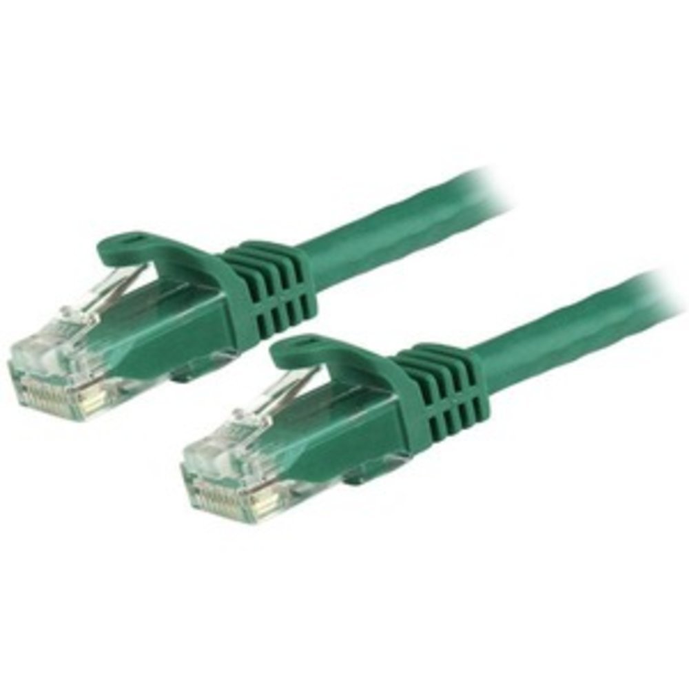 Grünes 1.5m CAT6-Patchkabel von STARTECH.COM mit Snagless-RJ45-Anschluss und 24 AWG Kupferdraht für LAN und Ethernet-Verbindungen (N6PATC150CMGN)