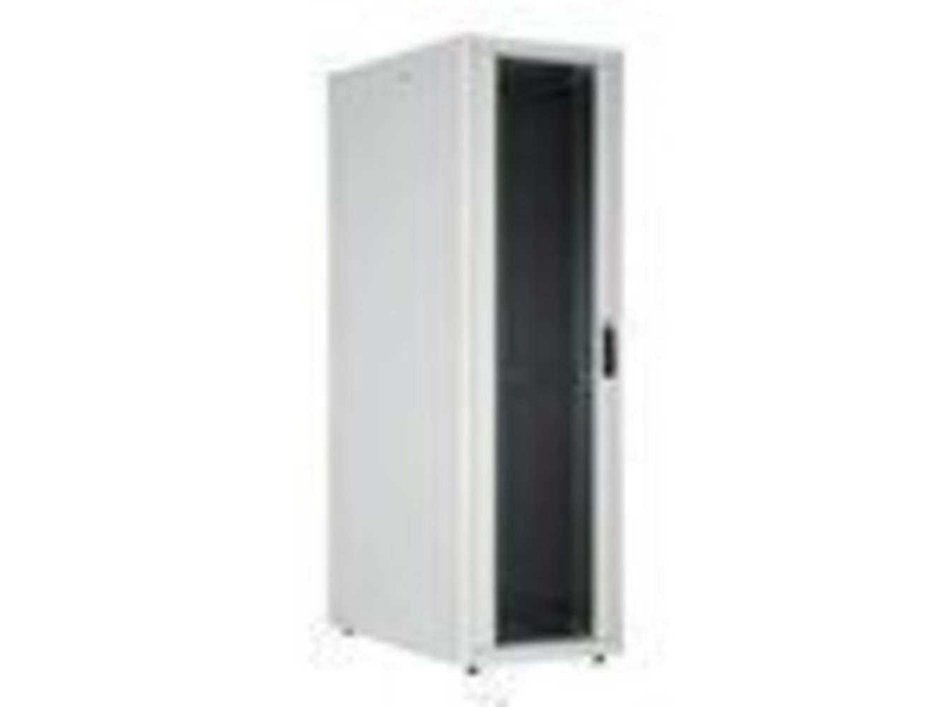 DIGITUS Netzwerkschrank Basic 48.3cm 19 Zoll 42HE grau 8/8 H2035mmxB800mmxT800mm mit Glastuer ohne Montageschrauben-Set bis 600KG