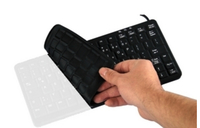CHERRY AK-C8100 Wechselmembran Tastatur mit DE-Layout und schwarzem Design