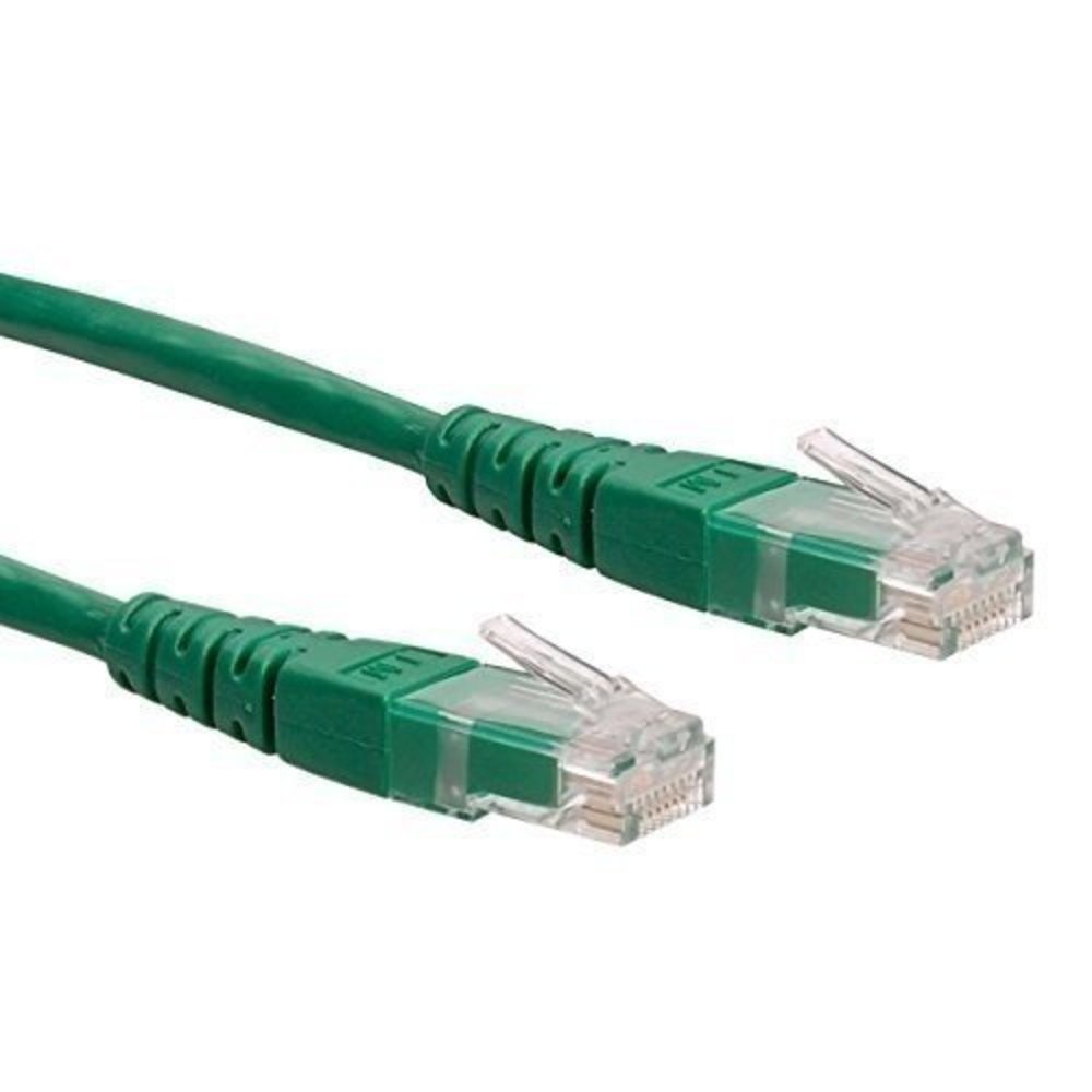 ROLINE Patchkabel UTP Cat6 - 0.5m, grün - Hochwertiges Ethernet-Kabel für zuverlässige Verbindungen