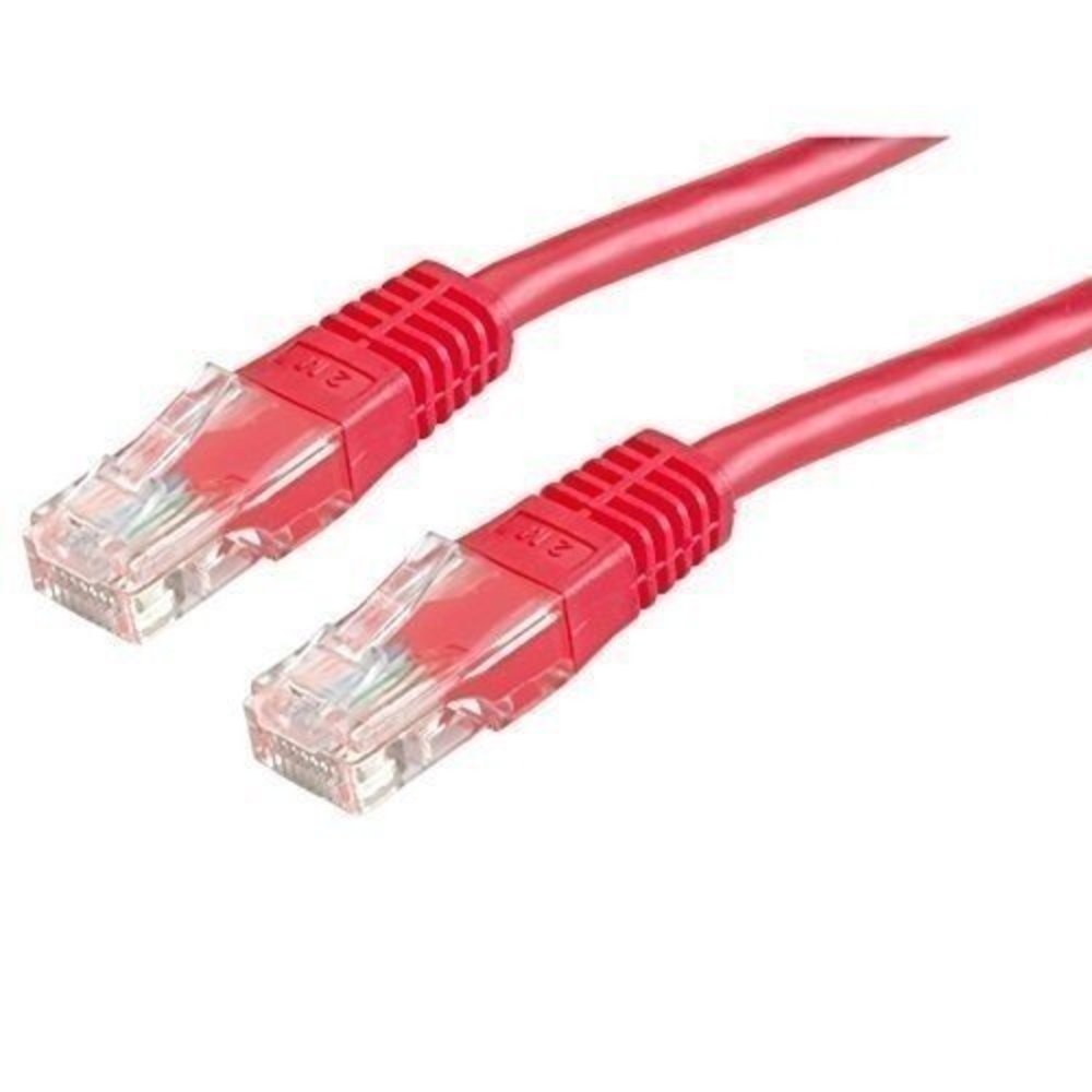 VALUE Patchkabel UTP Cat6 10m rot - Hohe Qualität, schnelle Datenübertragung