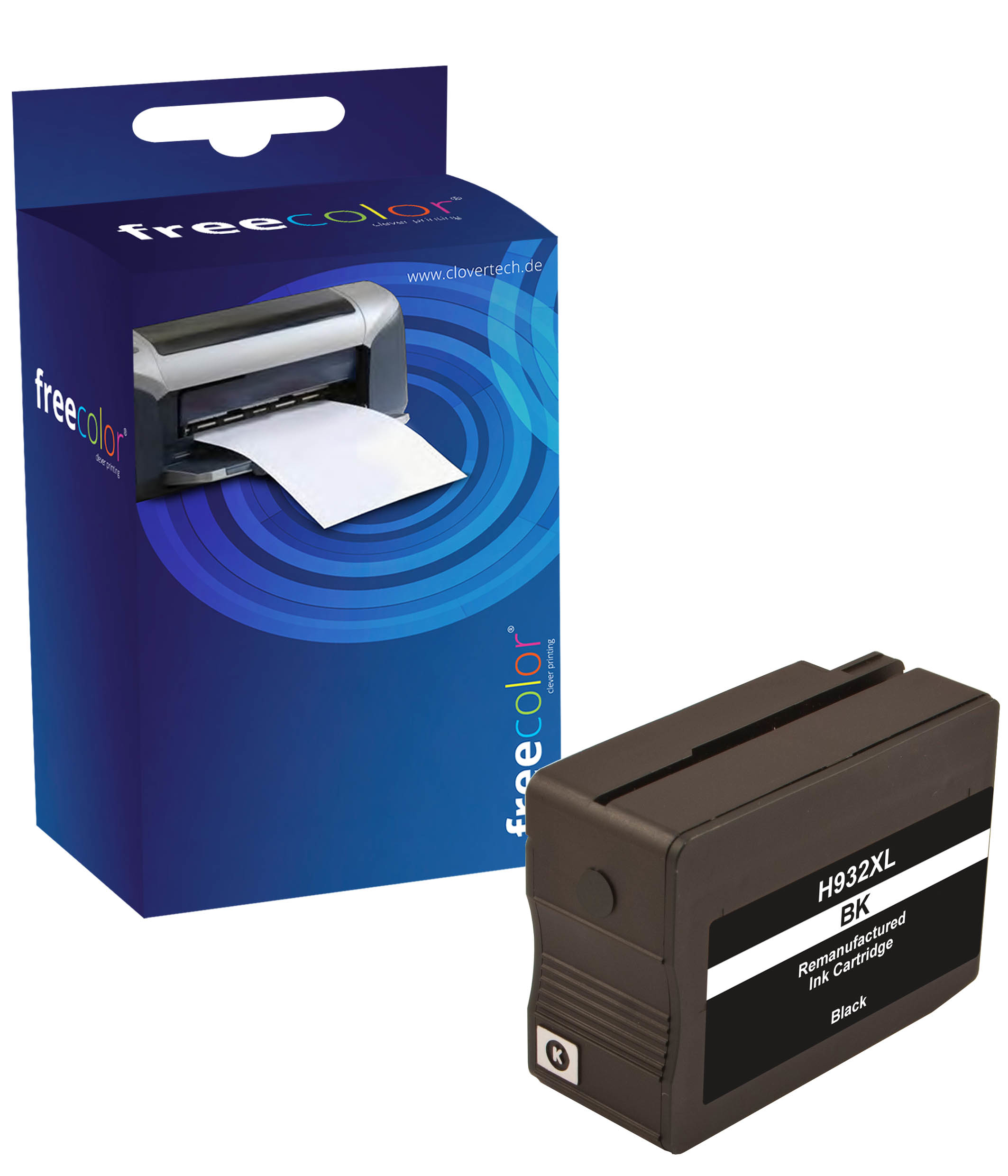 Freecolor Patrone HP 932XL black remanufactured