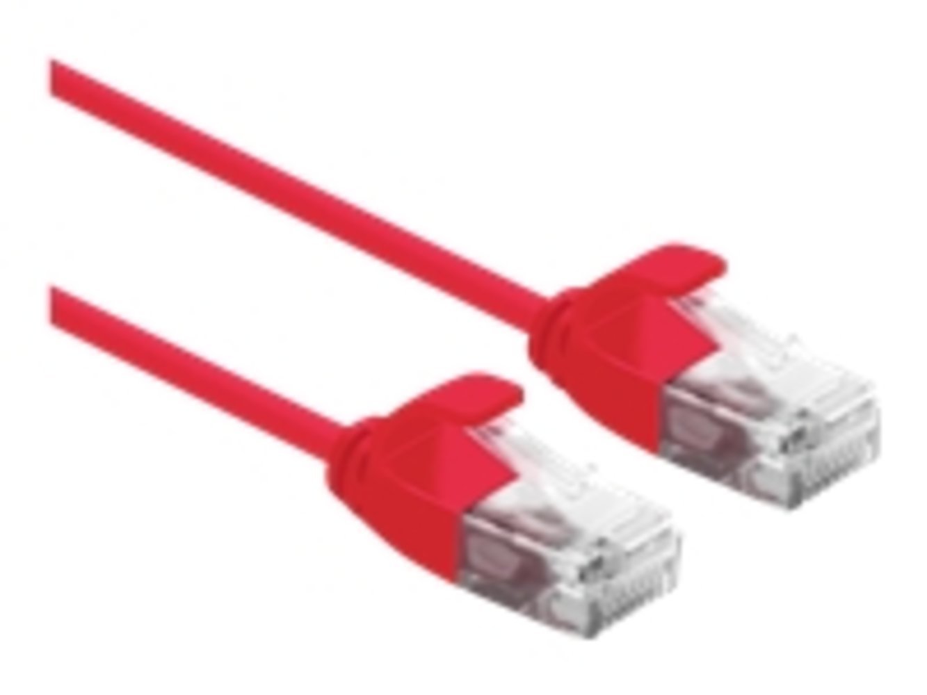 ROLINE DataCenter Patchkabel Kat.6A LSOH Slim Rot 1m - Hochleistungskabel für Rechenzentren